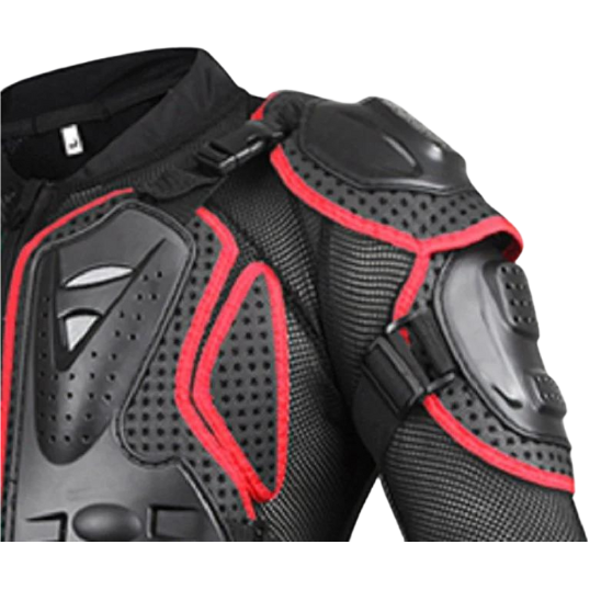 KIYOKI Unisex Motorcycle Riding Body Protection Armour Elastic Breathable Jacket Protection Safe