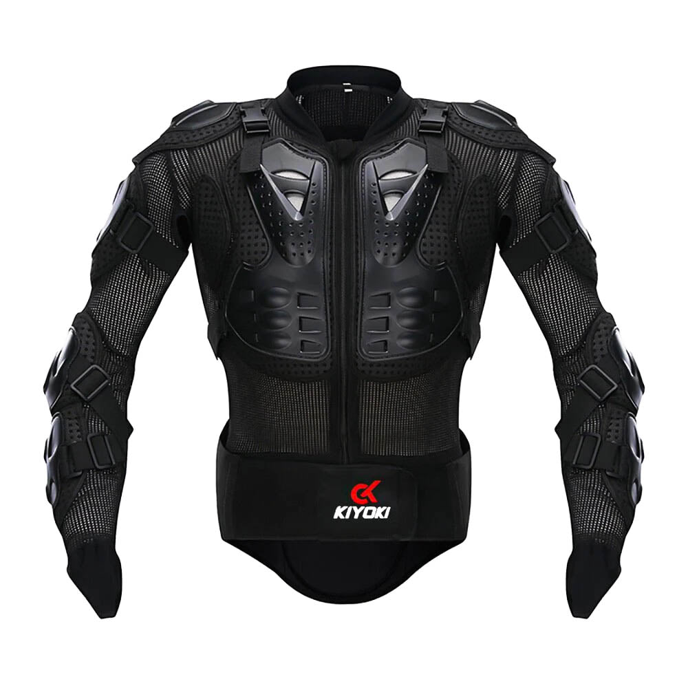 KIYOKI Unisex Motorcycle Riding Body Protection Armour Elastic Breathable Jacket Protection Safe
