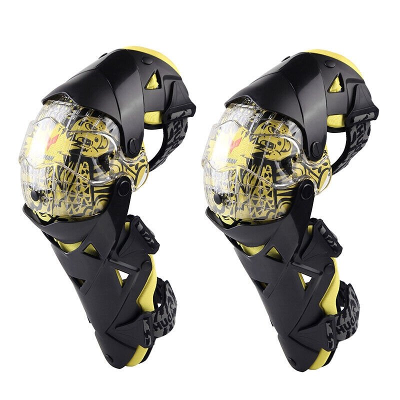 Adult Motorcycle Elbow Knee Pads Motorbike Armour Knee Protector Shin Guards - KIYOKI