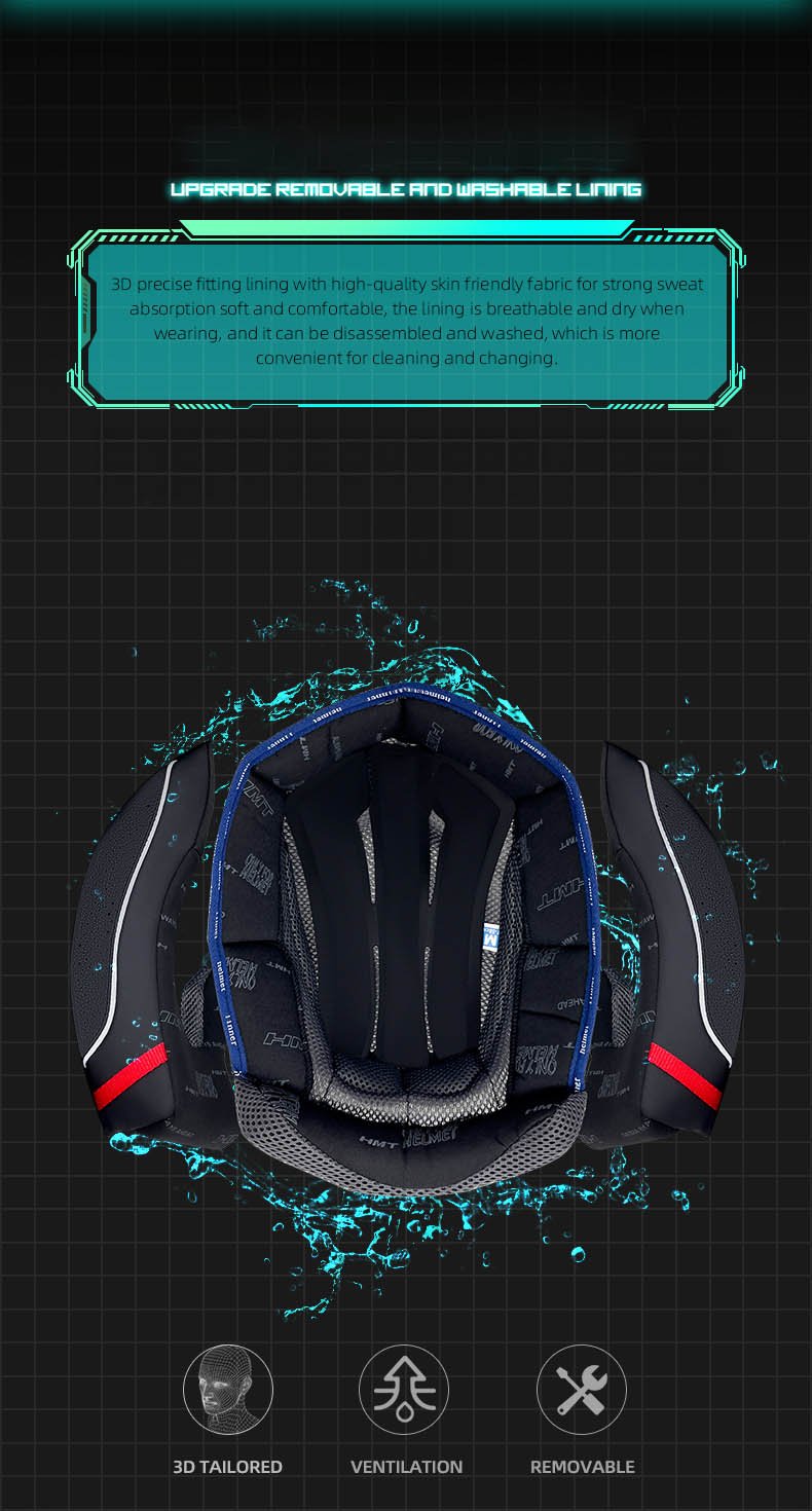 Full-Face Smart Motorcycle Helmet with Carbon Fiber Shell, 3D Curve Fit & Safety Certified - KIYOKI