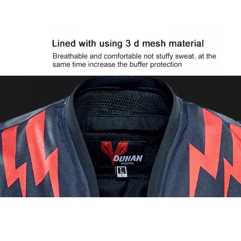Motorcycle CO2 Air Bag Jacket Motorbike Riding Motocross Protector Black Slow Rebound Back Protector - KIYOKI