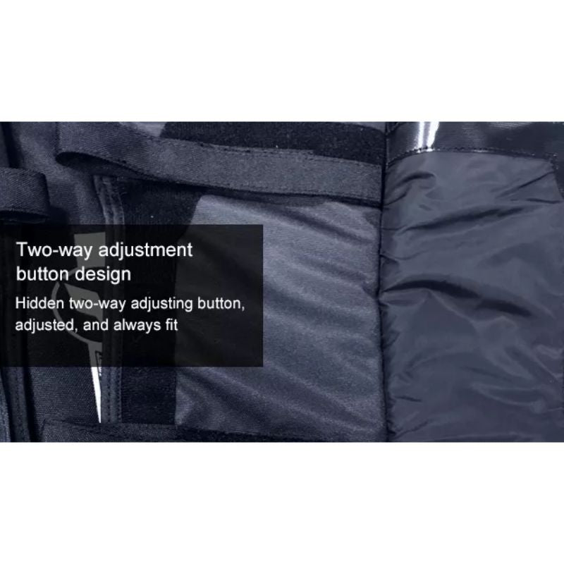 Motorcycle CO2 Air Bag Jacket Motorbike Riding Motocross Protector Black Slow Rebound Back Protector - KIYOKI