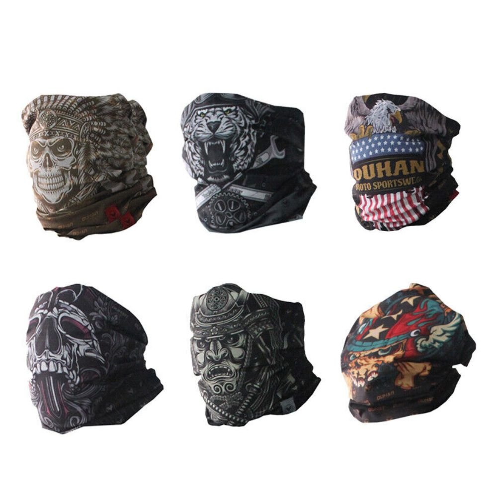 Motorcycle Face Mask Outdoor Riding Sport Face Cover Uv Protection Bandana Face Shield Windproof Cover - KIYOKI