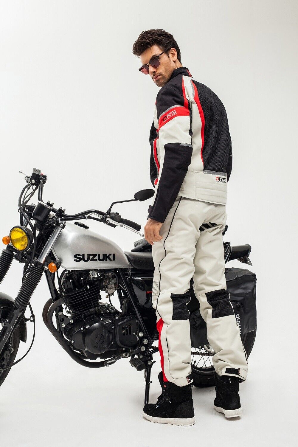 Motorcycle Summer Air Mesh Breathable Riding Jacket with CE Armour Reflective Body Protection - KIYOKI