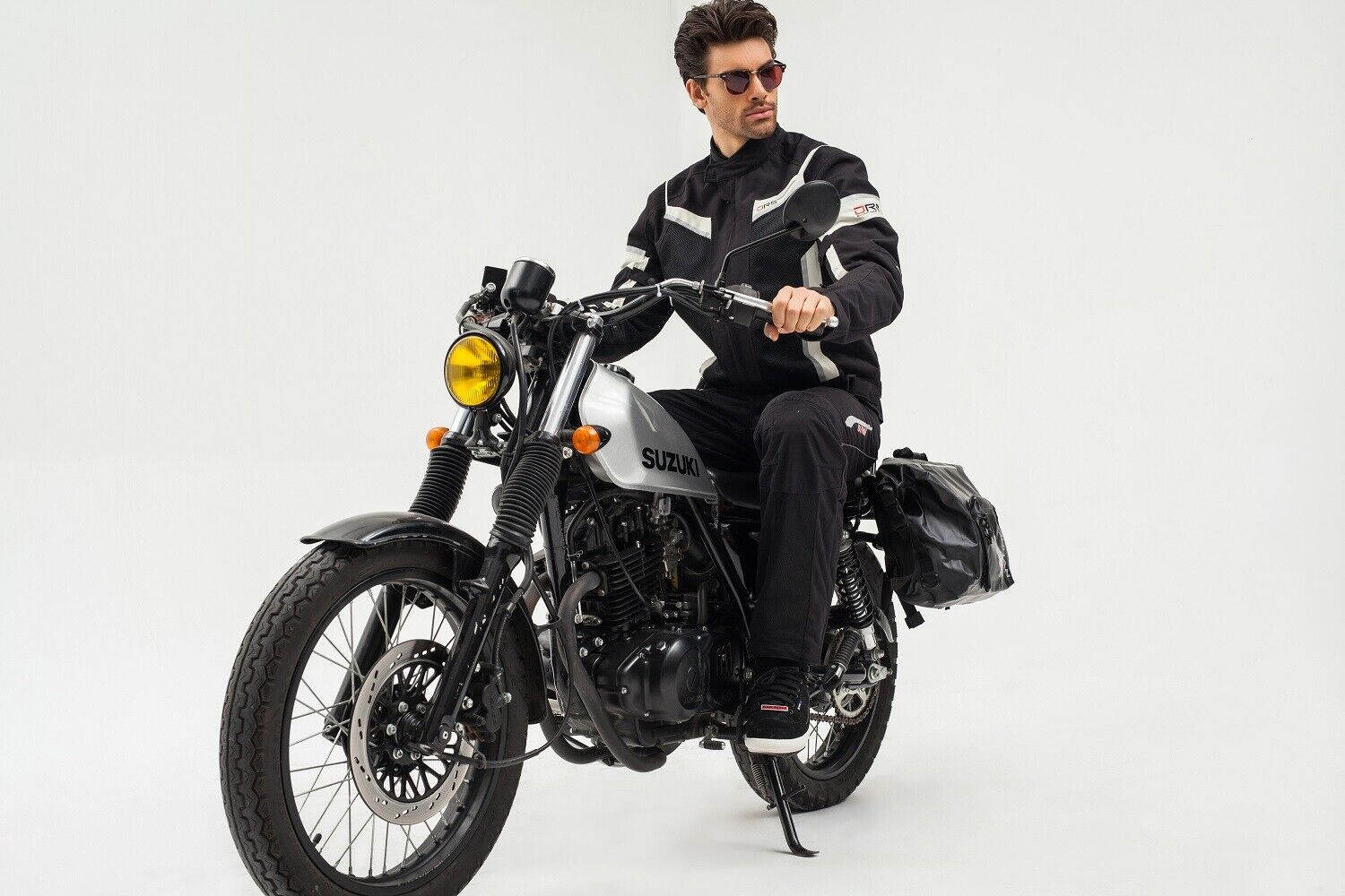 Motorcycle Summer Air Mesh Breathable Riding Jacket with CE Armour Reflective Body Protection - KIYOKI
