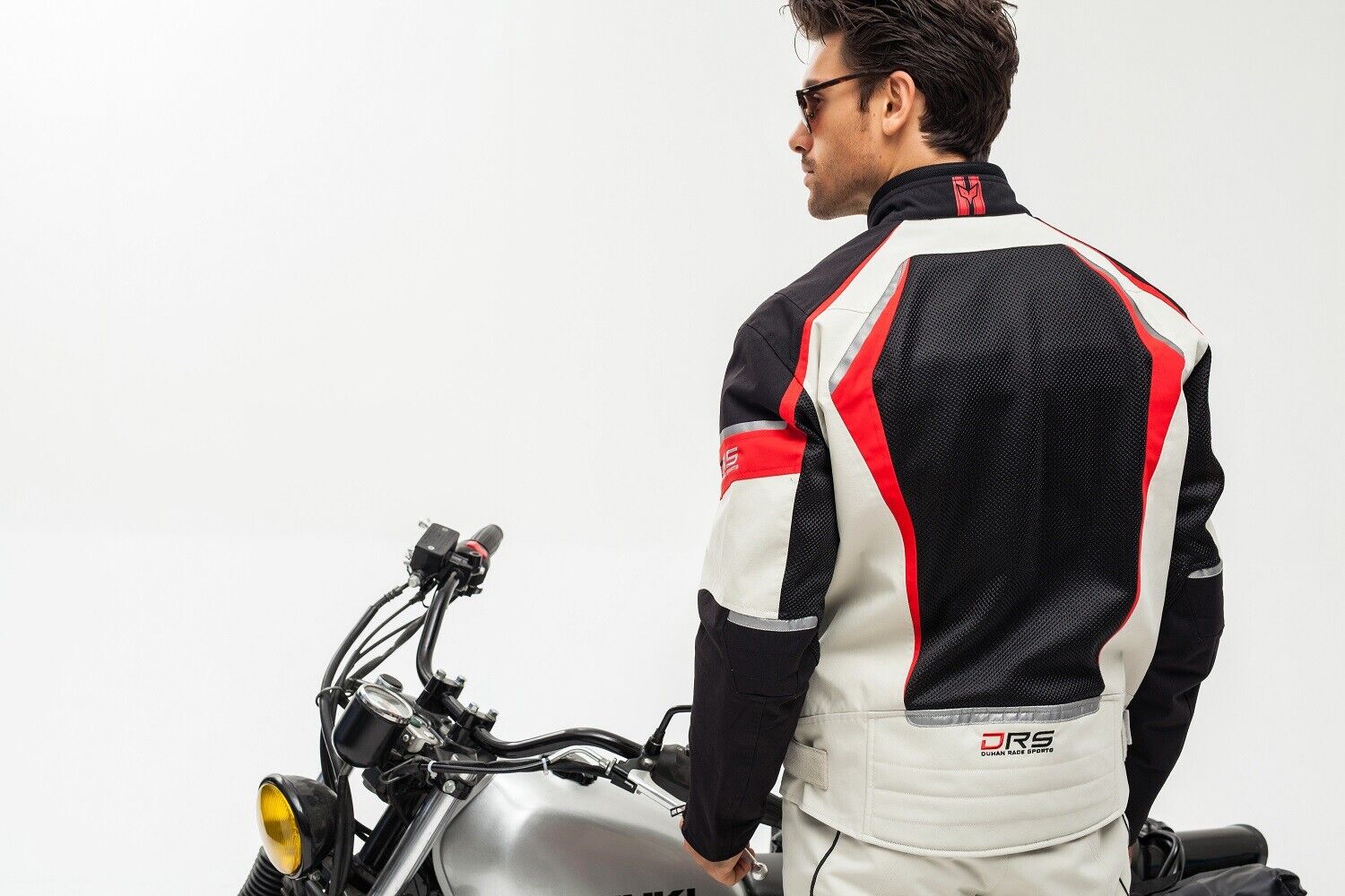 Motorcycle Summer Air Mesh Breathable Riding Jacket with CE Armour Reflective Body Protection - KIYOKI