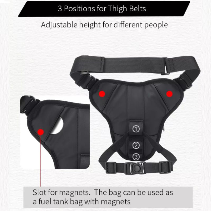 Multi-Use Leg Thigh Outdoor Cycling Pouch Travel Motorcycle Leg Bag Fanny Pack - KIYOKI