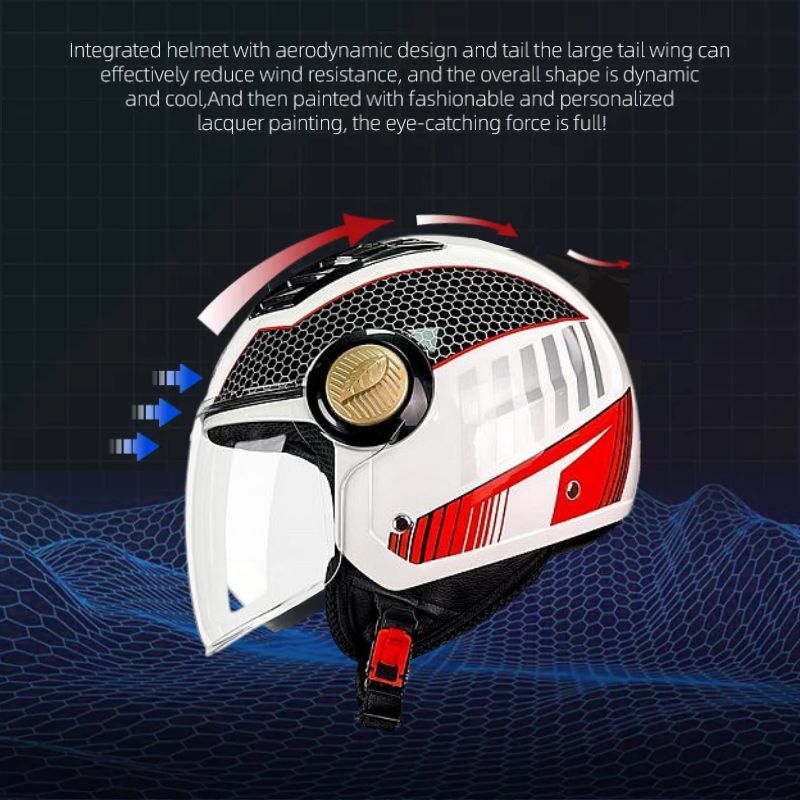 Smart Motorcycle Helmet Shell Packing Face PCS Plastic Color Double Support Safety ABS - KIYOKI