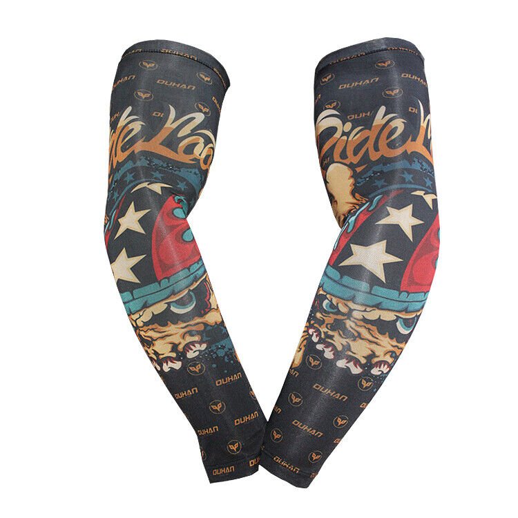 Summer Sport Riding Arm Sleeves Stretch Sun Protection Covers Motorcycle Riding Arm Covers - KIYOKI