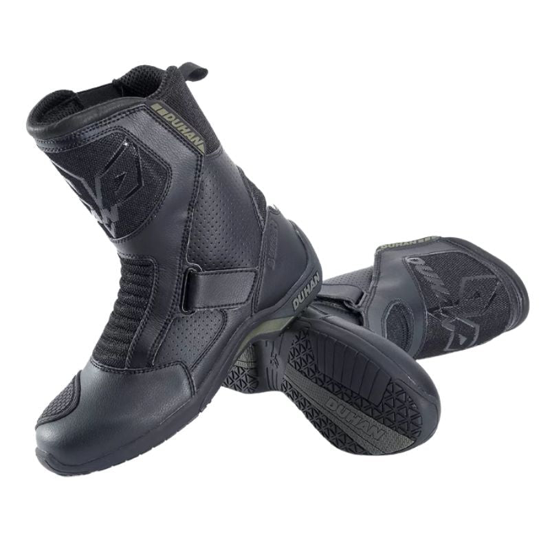 Unisex Breathable Sports Style Leather Motorcycle Boots Racing Motorbike Shoes For Motorcyclist - KIYOKI