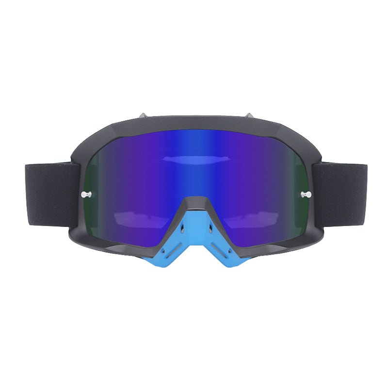 Vintage Motorcycle Off-Road Protective Goggles for Outdoor Riding with Peel-off Film - KIYOKI