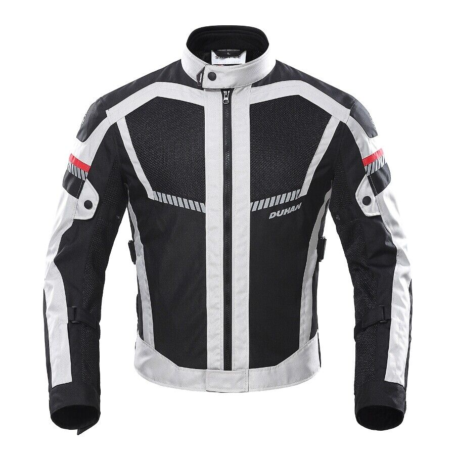 Motorcycle Summer Racing Jacket Motorbike Jacket Mesh Vented Armour Reflective Jacket - KIYOKI