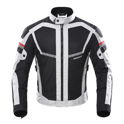 Motorcycle Summer Racing Jacket Motorbike Jacket Mesh Vented Armour Reflective Jacket - KIYOKI