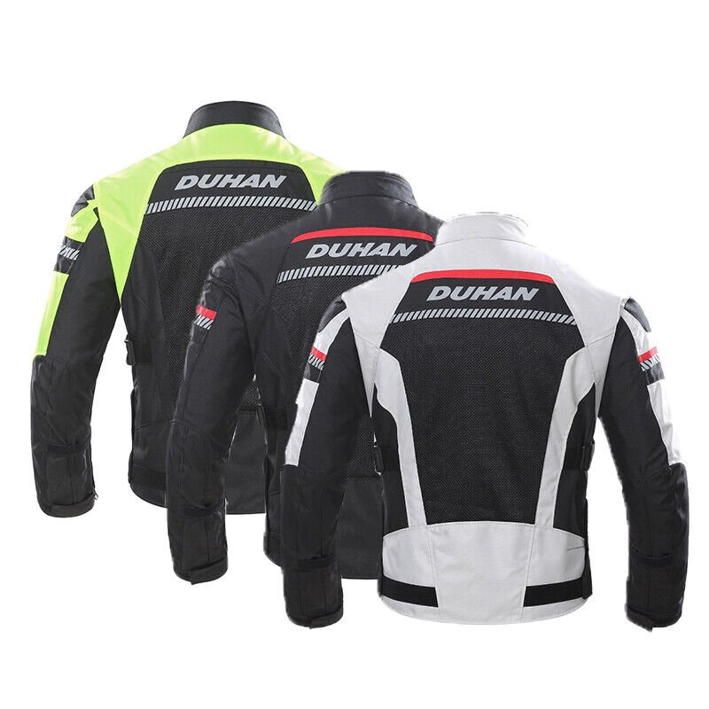 Motorcycle Summer Racing Jacket Motorbike Jacket Mesh Vented Armour Reflective Jacket - KIYOKI