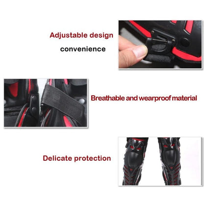 Adult Knee Shin Armor Protector Guard Pad Bike Cycle Motorcycle Motocross Racing - KIYOKI