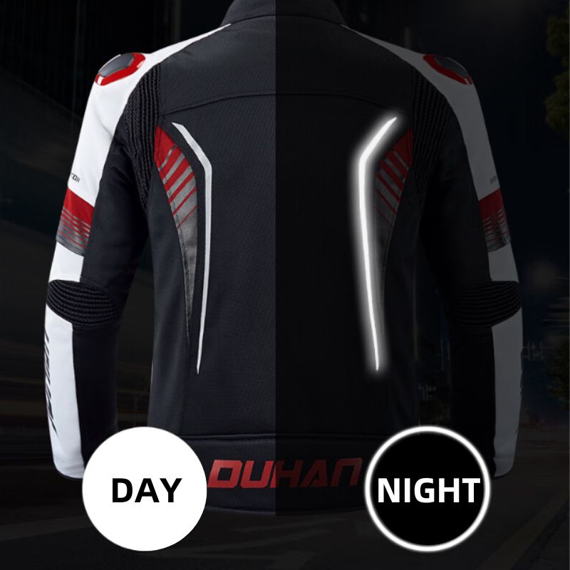 DUHAN Motorbike Jacket Net mesh biker Jackets Motorcycle &amp; Auto Riding Wear Men Net Mesh Motorbike Jacket - KIYOKI