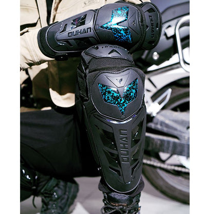 DUHAN Motorcycle Knee and Elbow Protector Sleeve Mens Motorcycle Armor for Motocross and Extreme Sports - KIYOKI