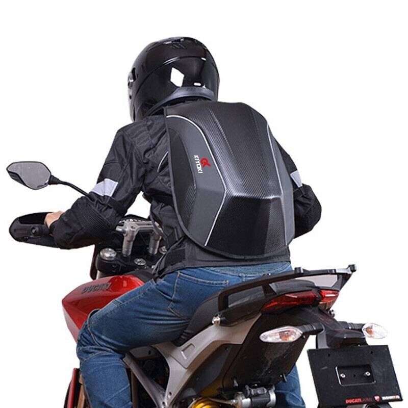 Fashion Waterproof Motorcycle Backpack Helmet Laptop Motorbike Riding Luggage - KIYOKI