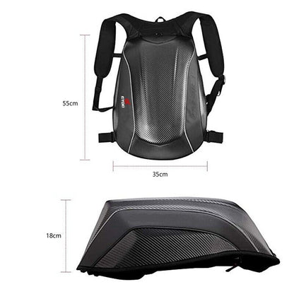 Fashion Waterproof Motorcycle Backpack Helmet Laptop Motorbike Riding Luggage - KIYOKI