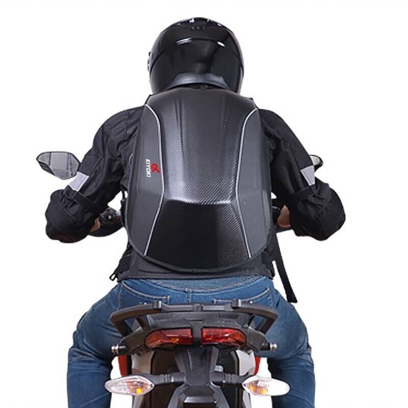 Fashion Waterproof Motorcycle Backpack Helmet Laptop Motorbike Riding Luggage - KIYOKI