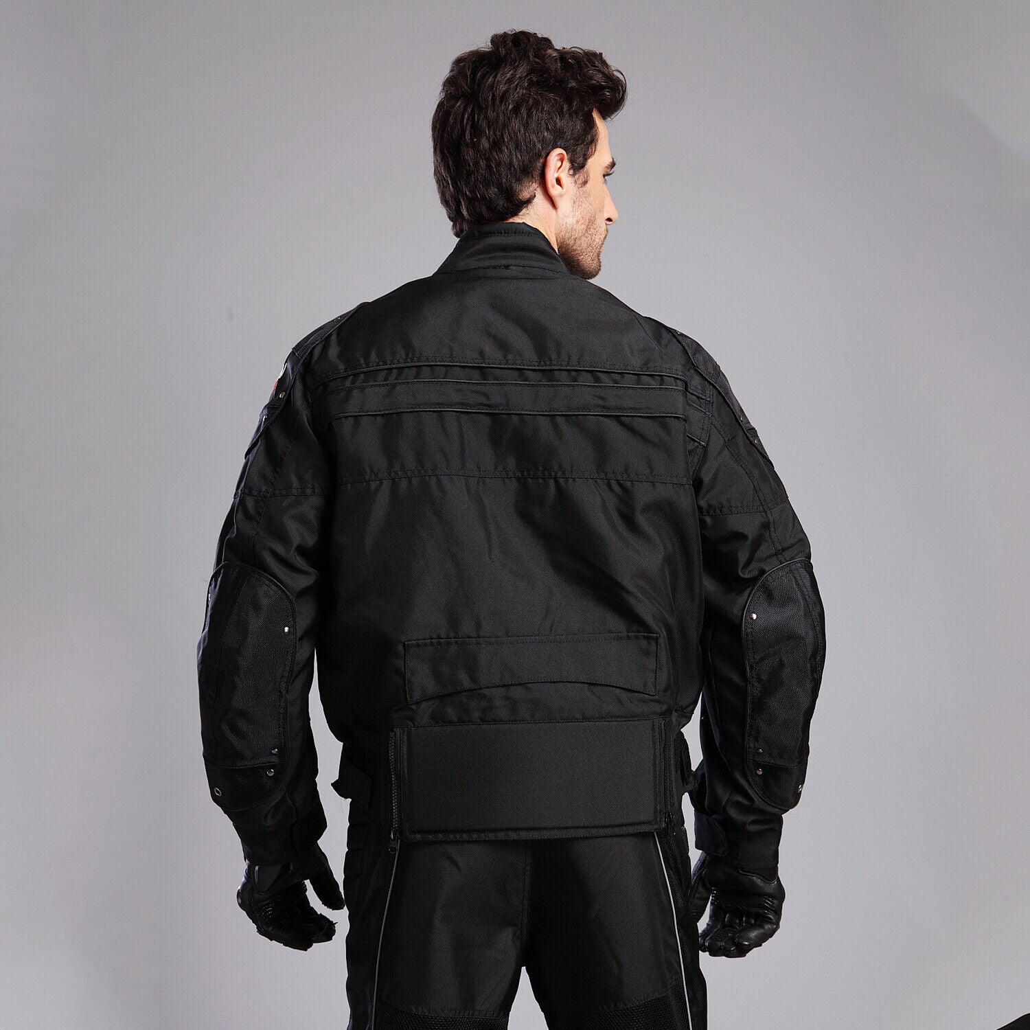 KIYOKI Men Motorcycle CE Armored Riding Jacket Removable Thermal Liner Body Protection All Seasons - KIYOKI