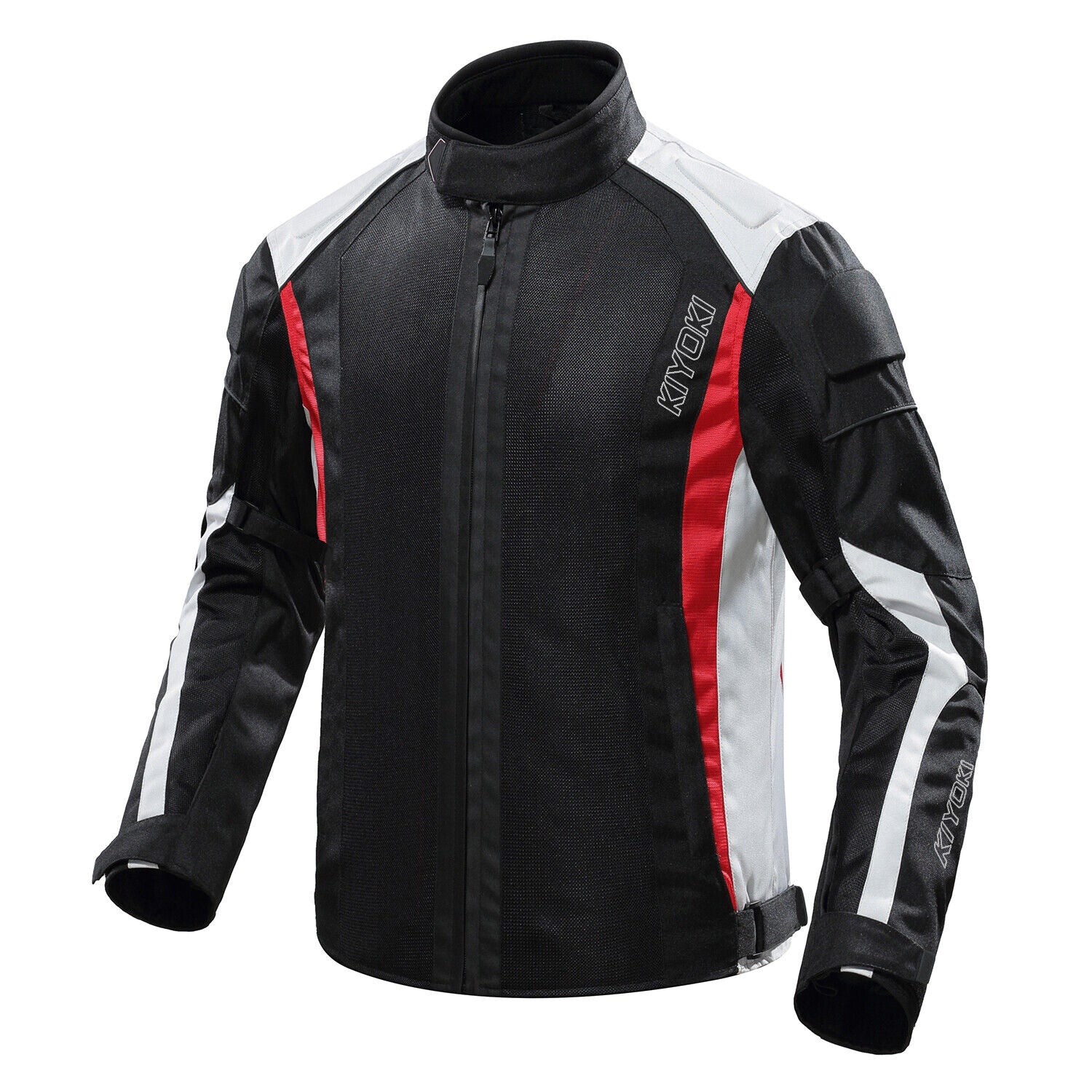 KIYOKI Men Net Mesh Breathable Motorcycle Jacket CE Armored Body Protection Riding Jacket - KIYOKI