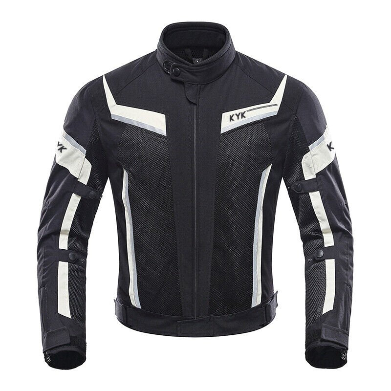 KIYOKI Motorcycle Jacket Summer Breathable Net Mesh Body Protection CE Armored Riding Safely - KIYOKI