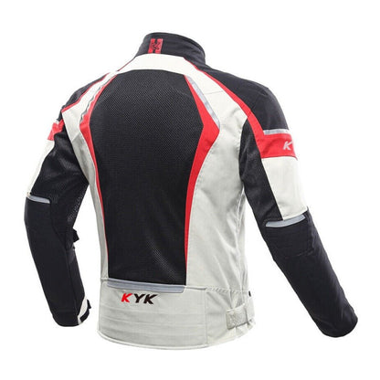 KIYOKI Motorcycle Jacket Summer Breathable Net Mesh Body Protection CE Armored Riding Safely - KIYOKI