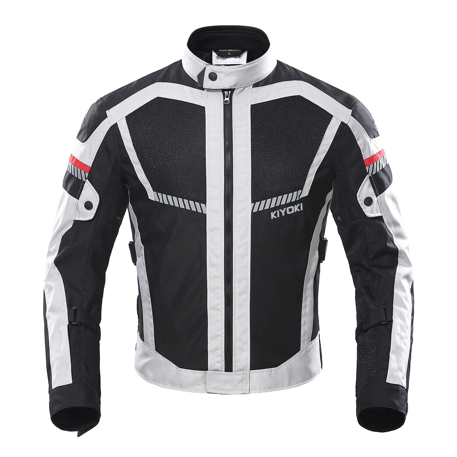 KIYOKI Summer Breathable Mesh Motorcycle Riding Jacket CE Armored Body Protection