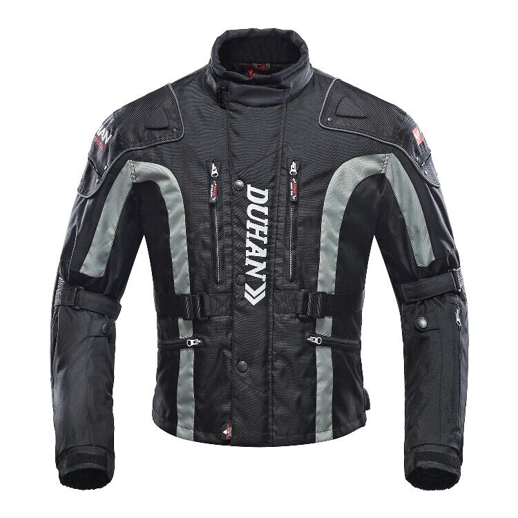 Men Motorcycle Riding Jacket Motorbike Removable Warm Liner Body ...