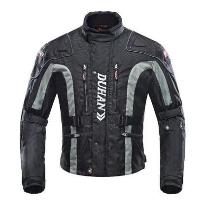 Men Motorcycle Riding Jacket Motorbike Removable Warm Liner Body Protection Windproof - KIYOKI