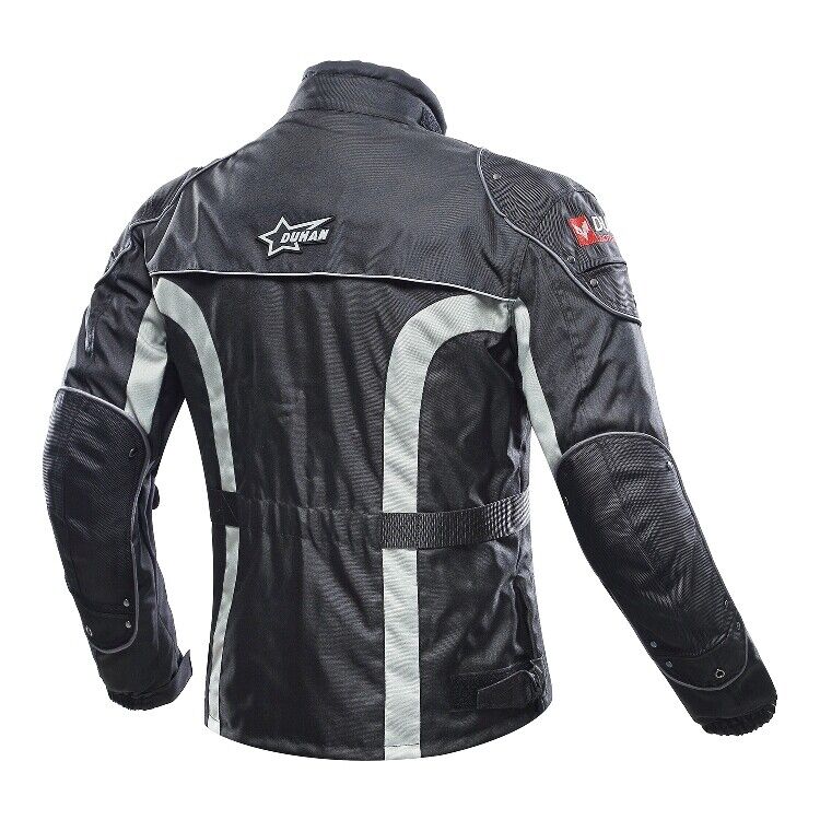 Men Motorcycle Riding Jacket Motorbike Removable Warm Liner Body Protection Windproof - KIYOKI