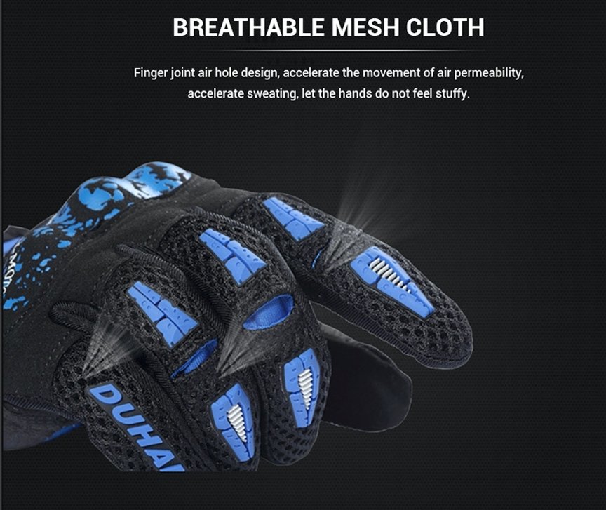 Motorcycle Gloves Touch Screen Motorbike Gloves Microfiber Riding Protection AU - KIYOKI