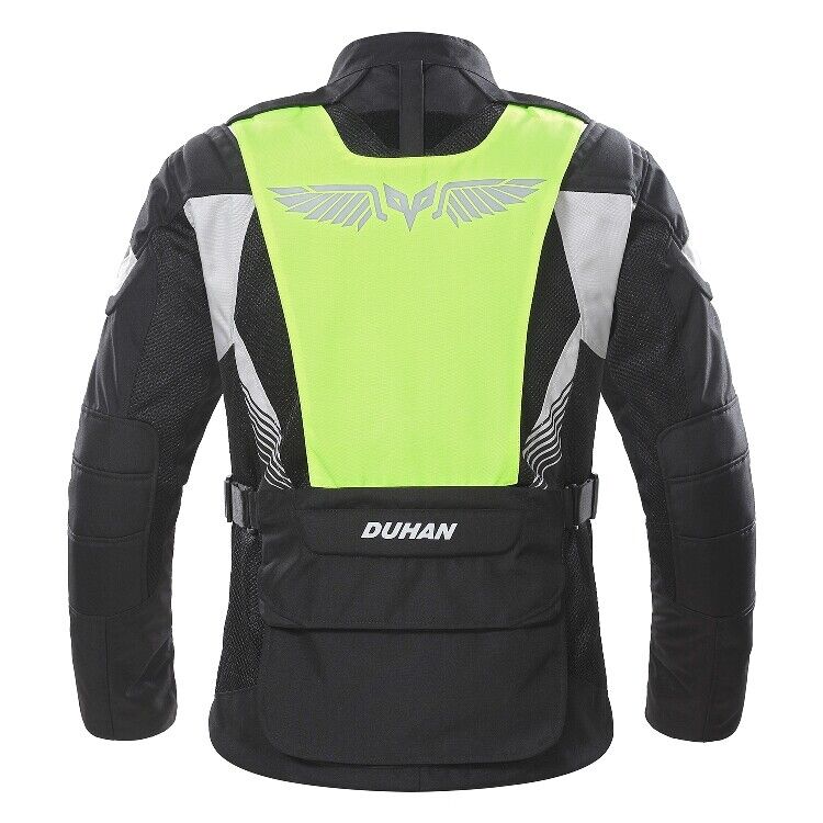 Motorcycle Riding Jacket Vented Jacket CE Armour Reflective High Vis Body Protection - KIYOKI