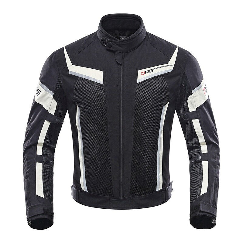 Motorcycle Summer Air Mesh Breathable Riding Jacket with CE Armour Reflective Body Protection - KIYOKI
