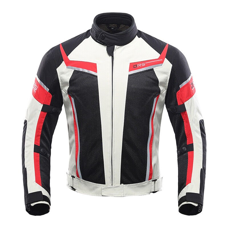 Motorcycle Summer Air Mesh Breathable Riding Jacket with CE Armour Reflective Body Protection - KIYOKI