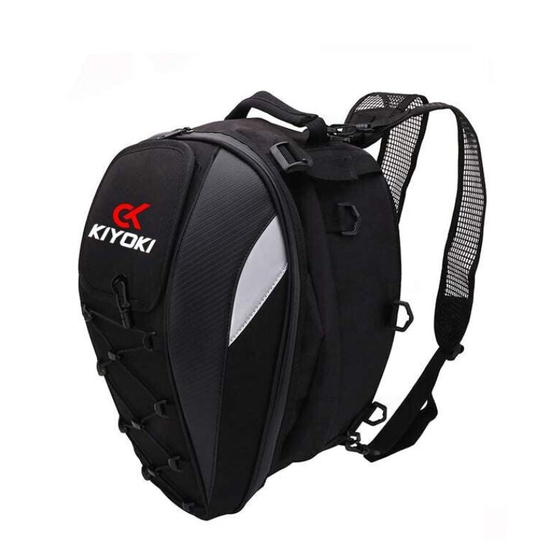 Motorcycle Waterproof Tail Bag Backpack Rear Mounted Storage Pouch Outdoor - KIYOKI