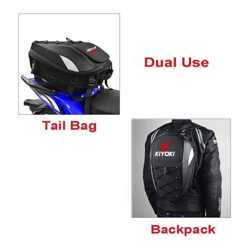 Motorcycle tail bag online backpack