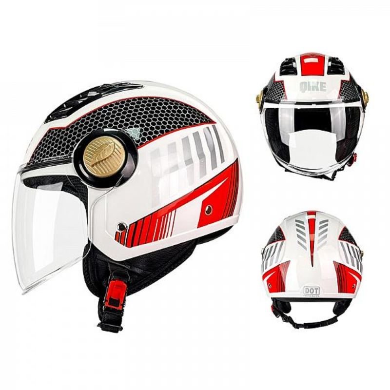 Smart Motorcycle Helmet Shell Packing Face PCS Plastic Color Double Support Safety ABS - KIYOKI