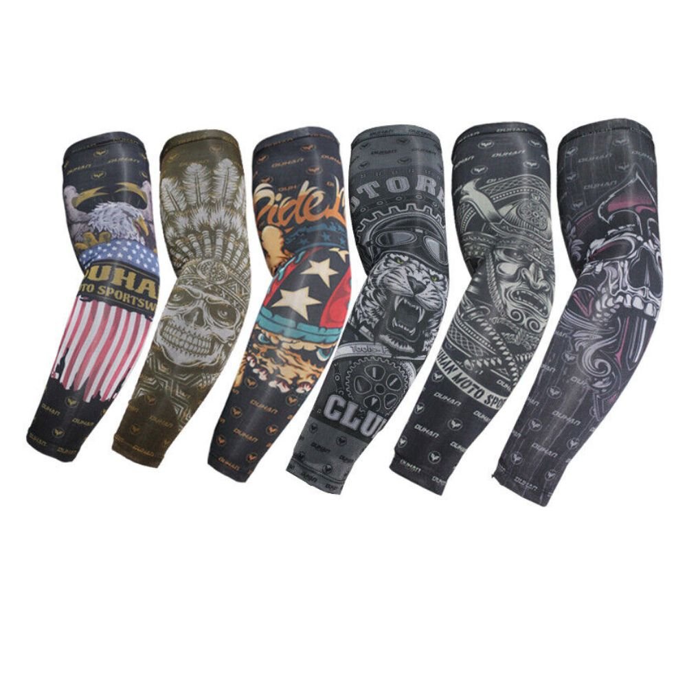 Summer Sport Riding Arm Sleeves Stretch Sun Protection Covers Motorcycle Riding Arm Covers - KIYOKI