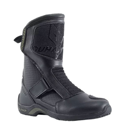 Unisex Breathable Sports Style Leather Motorcycle Boots Racing Motorbike Shoes For Motorcyclist - KIYOKI