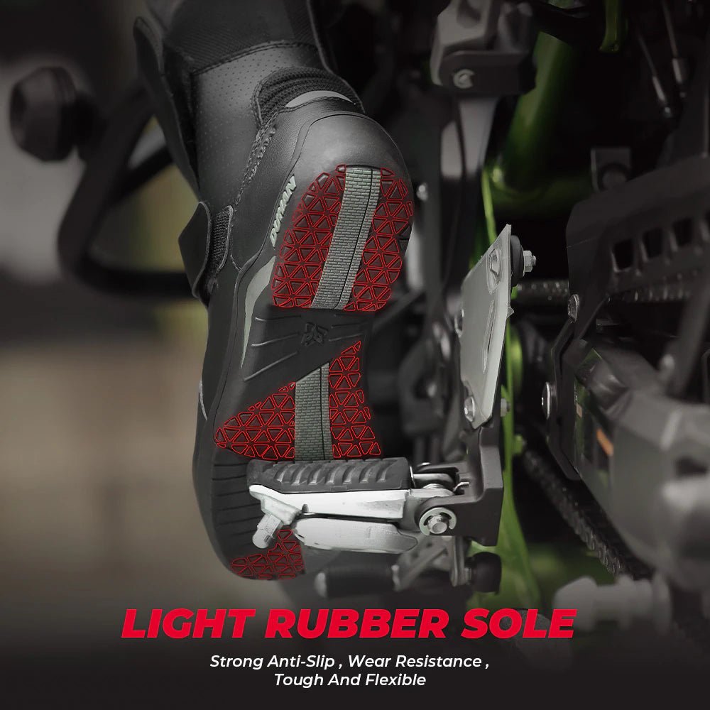 Rubber discount motorcycle boots
