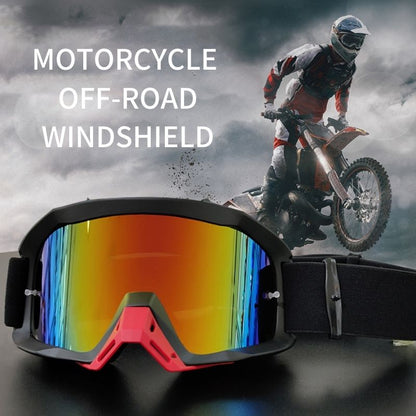 Vintage Motorcycle Off-Road Protective Goggles for Outdoor Riding with Peel-off Film - KIYOKI
