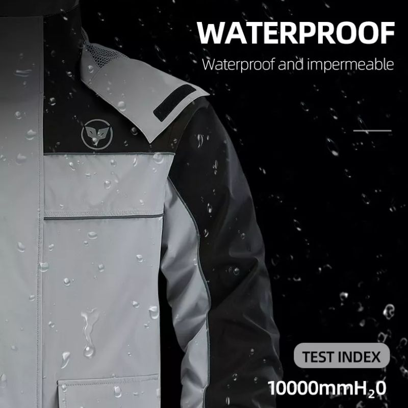 Waterproof Classic Universal Adults Polyester Motorcycle Riding Raincoat - KIYOKI